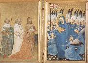 unknow artist The Wilton diptych painting